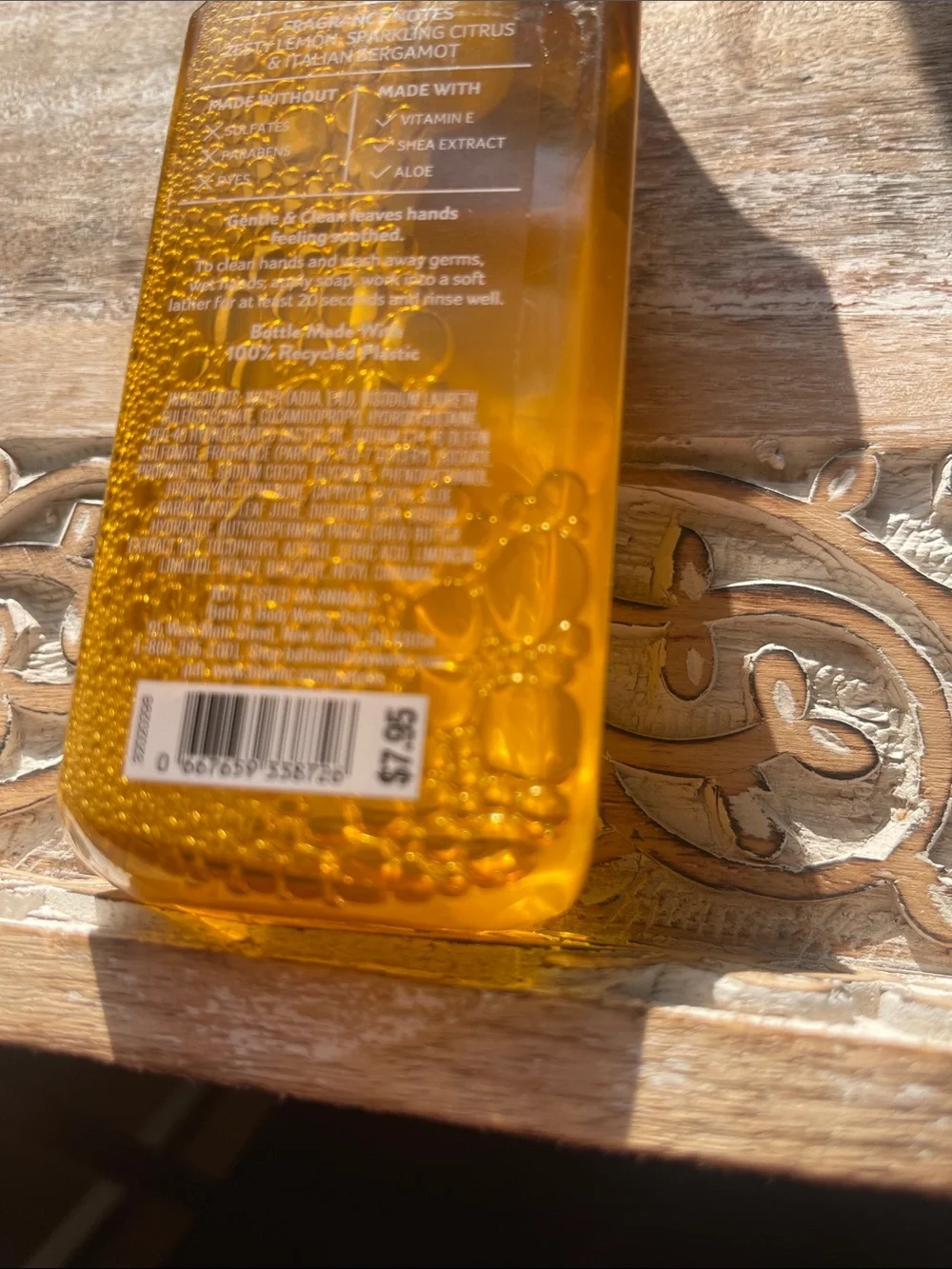 Bath & Body Works Kitchen Lemon Foaming Hand Soap - Yellow